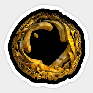 Circle of Gold Sticker